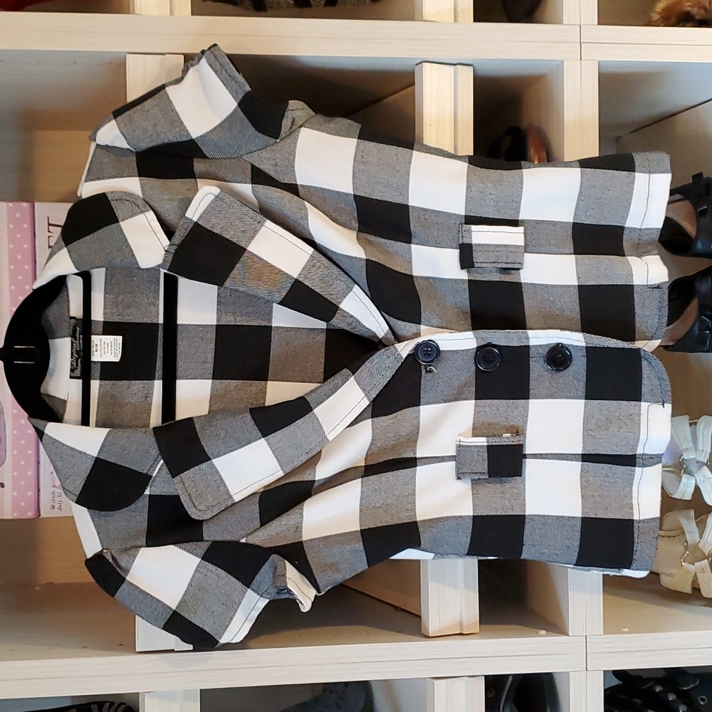 Black & White checkered blouse